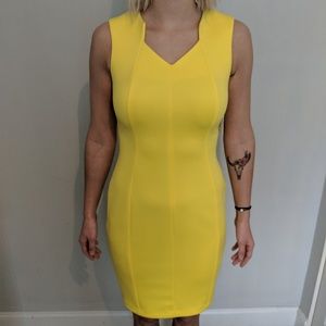 Calvin Klein Women's Drees Yellow Size 6 New